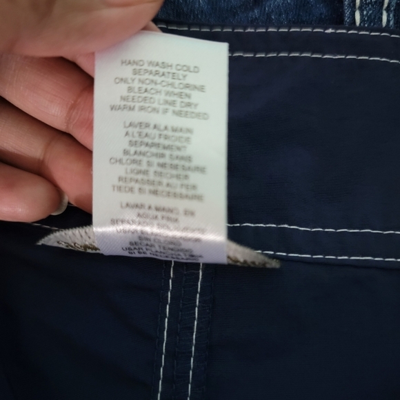 Tommy Bahama Women's Navy Blue Nylon Cargo Short Size XS Drawstring Side Pockets - Picture 8 of 9